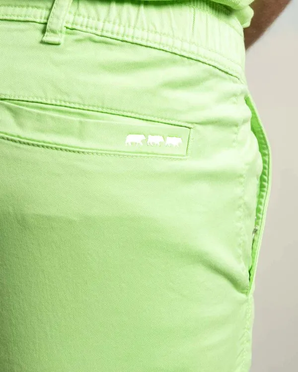 Bermuda chino vert pomme 