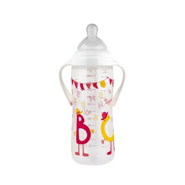Biberon col large avec Poignées TRANSITION+ 360ml +6m Lait Infantile Fille
