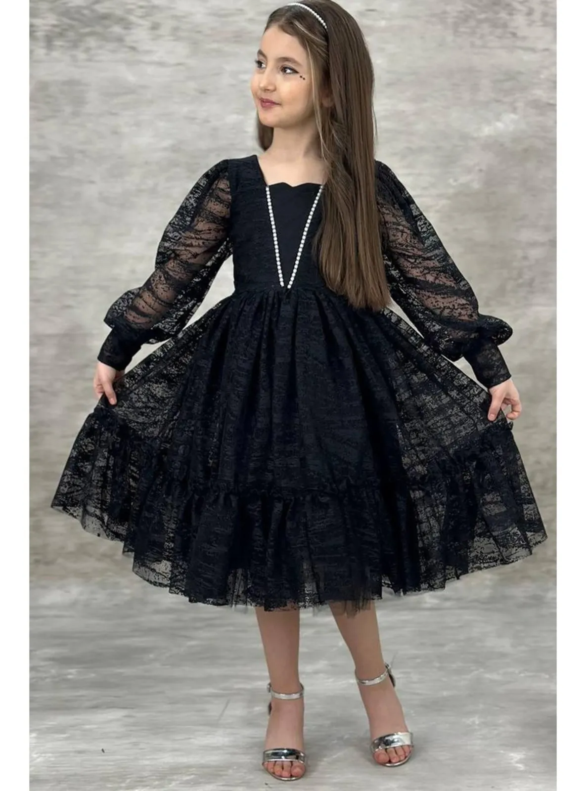 Black - Girls` Evening Dress
