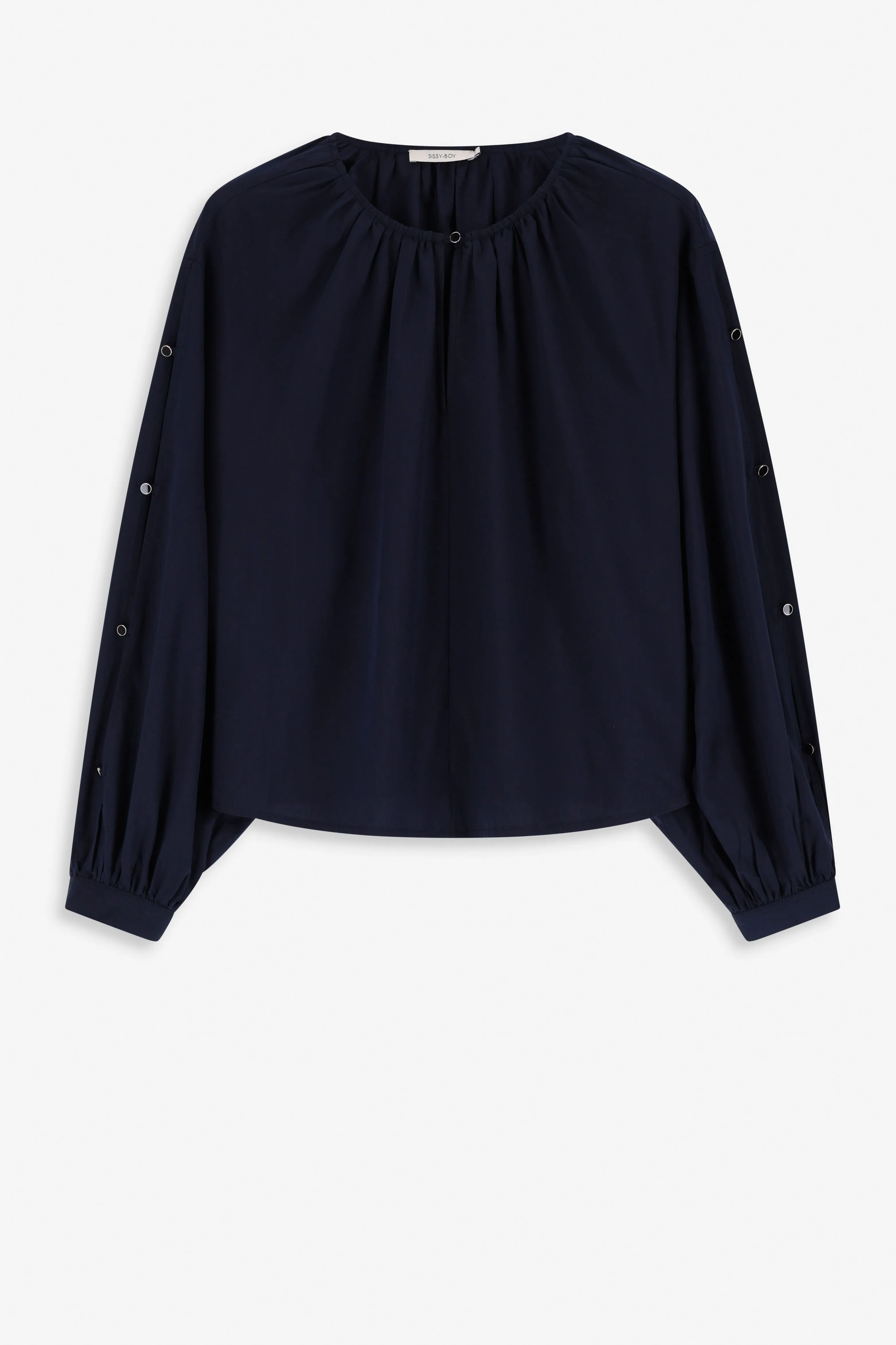 Blouse avec détail noué - bleu foncé