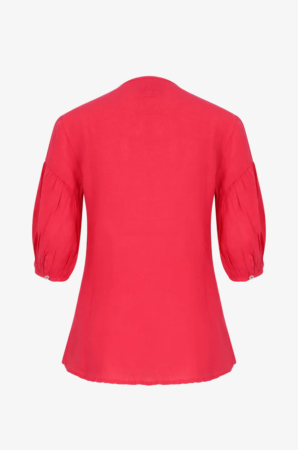 Blouse à manches trois-quarts en lin
