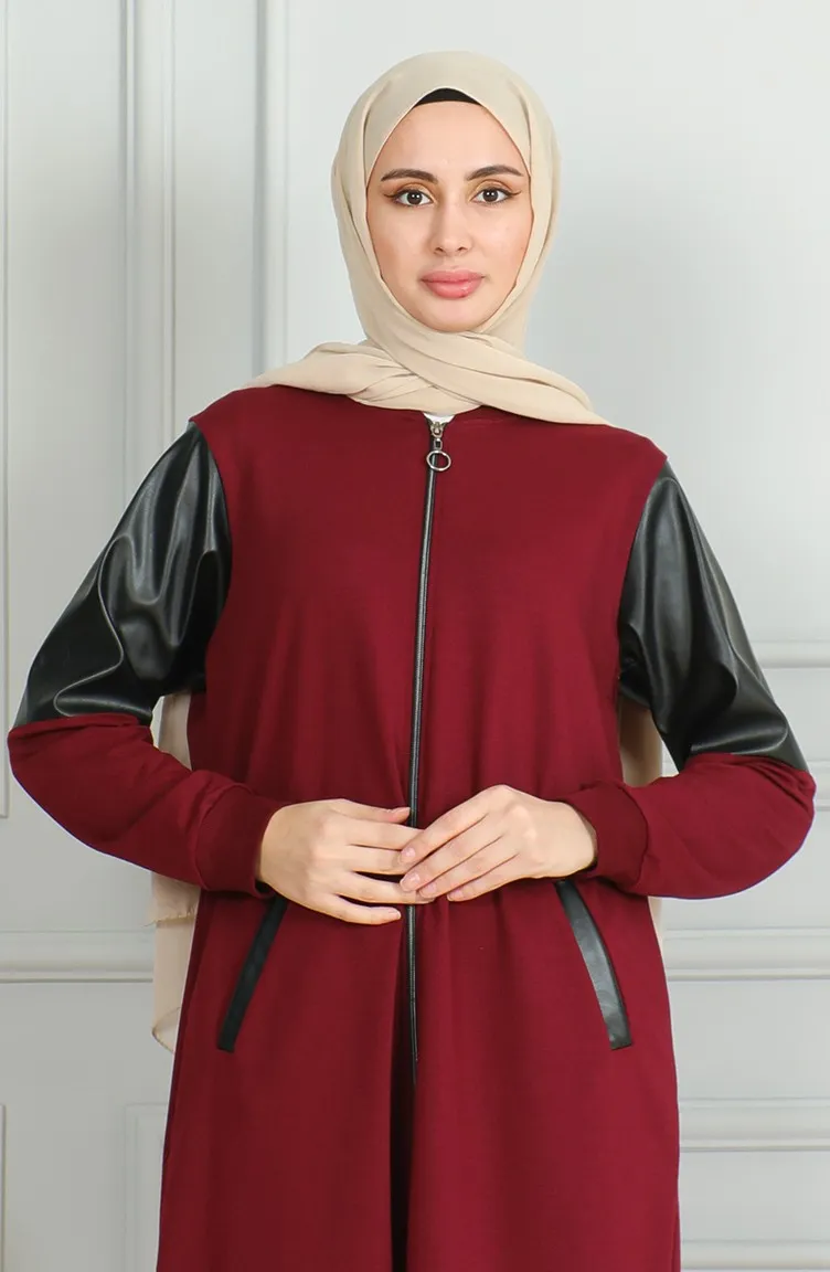 Cape Longue A Fermeture 19054-01 Rouge Claret 19054-01