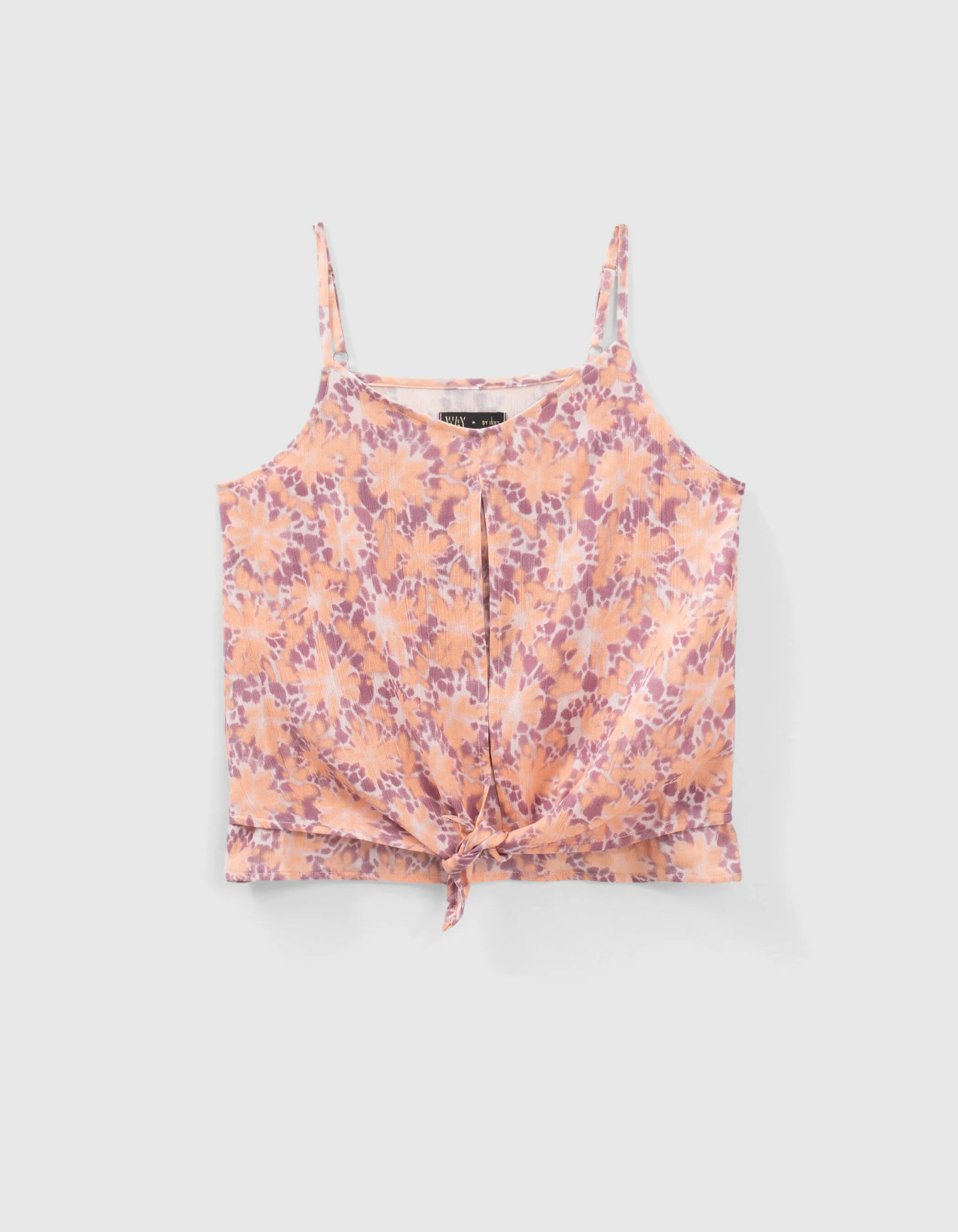 Caraco parme imprimé fleurs psychédéliques fille