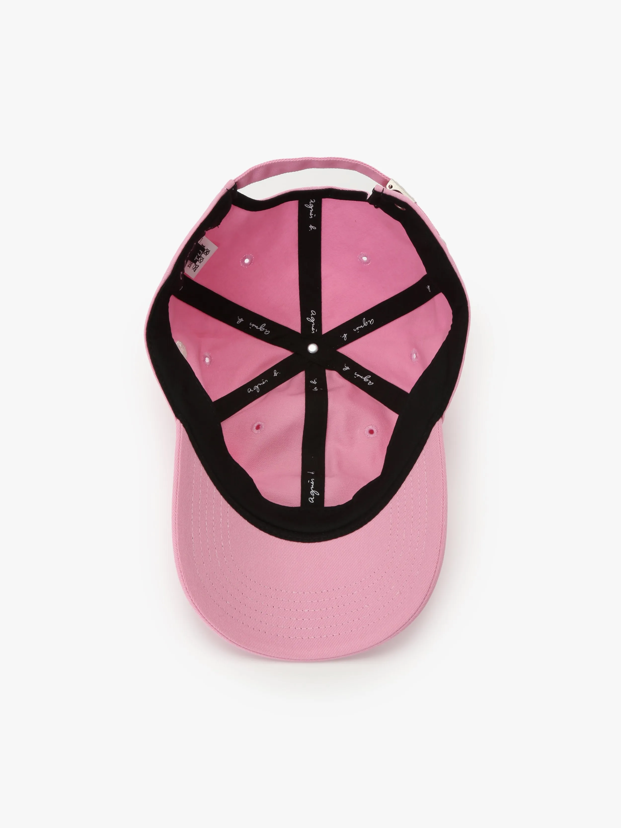 casquette brodée "b." rose ronsard