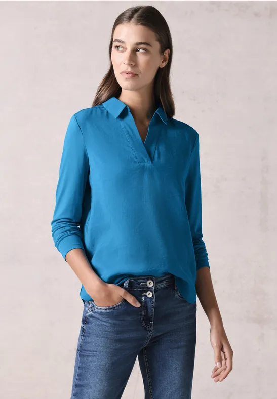 CECIL Blouse à manches en jersey 