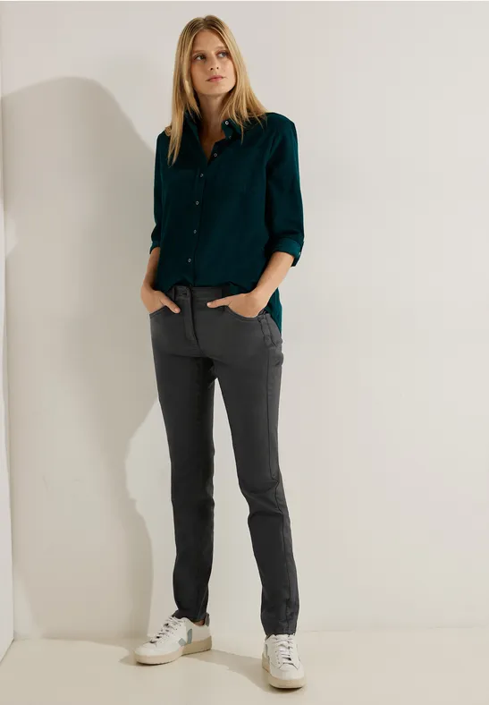 CECIL Pantalon coupe ample avec coating  - Style SCARLETT
