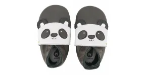 Chaussons cuir Bébé Bobux Soft Soles Bamboo Papa Panda