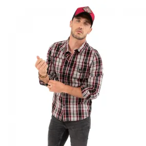Chemise en Coton coupe Régular Manches longues Rouge JONY | Homme - Vondutch