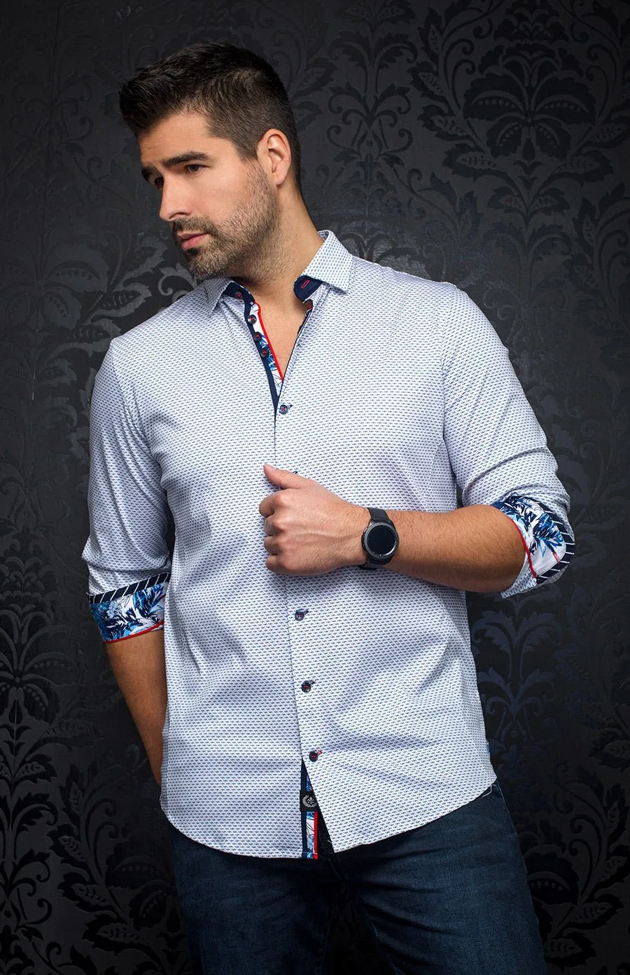 Chemise - MARTI, white royal