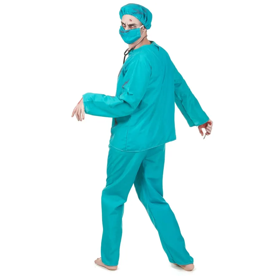 Costume de chirurgien zombie pour adulte