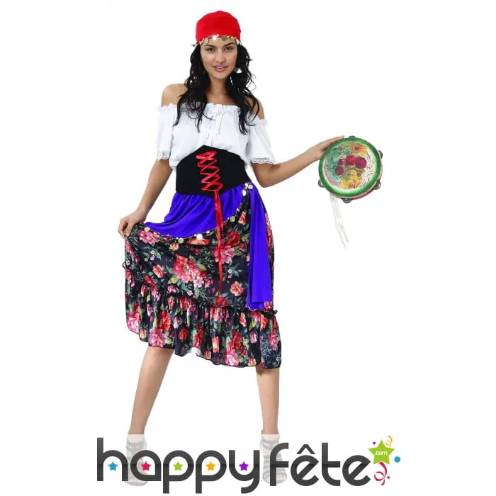 Costume robe de bohémienne pour femme