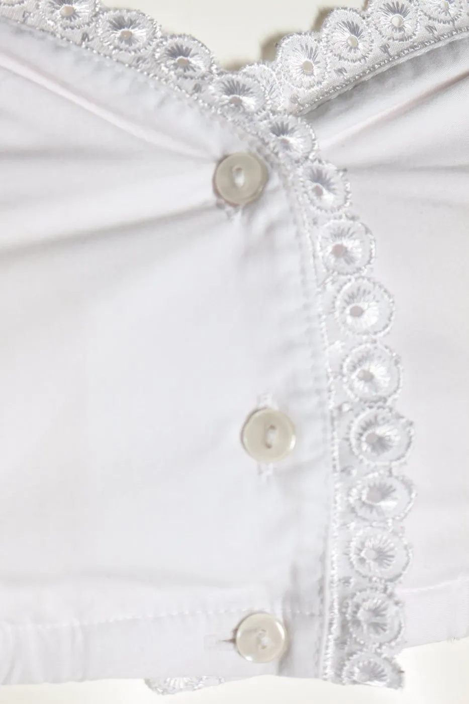 Country Lady Blouse bavaroise blanc style classique