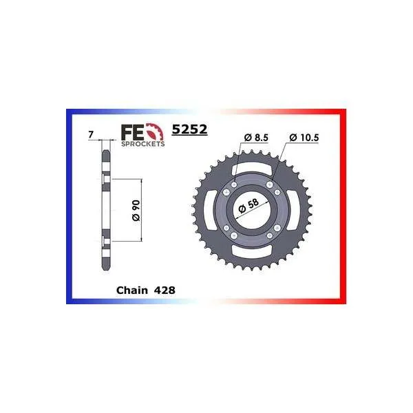 COURONNE ACIER CHUNLAN 125.CL 3A '00/03 45 428