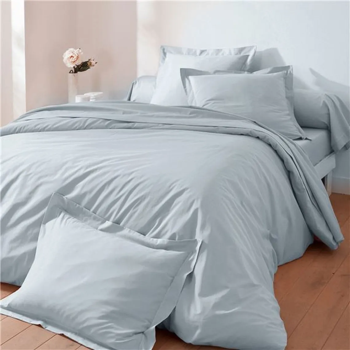 Drap-housse coton grands bonnets 32cm Lauréat Becquet - Gris | 3 Suisses