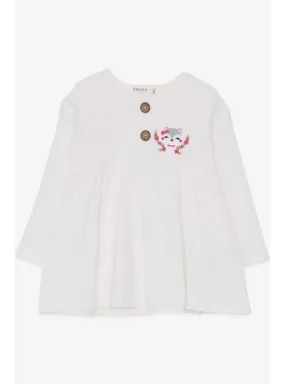 Ecru - Girls` Dress