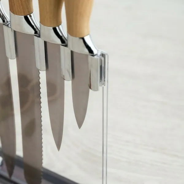 Ensemble de couteaux de cuisine et support