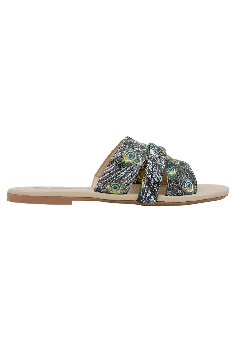 Femme Cuir Vegan Multicolore Chaussons - All Beauty is in You Motif