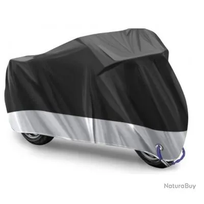 Housse de Protection pour Moto 245x105x125 cm Tissu Oxford 210D Imperméable Livraison Gratuite