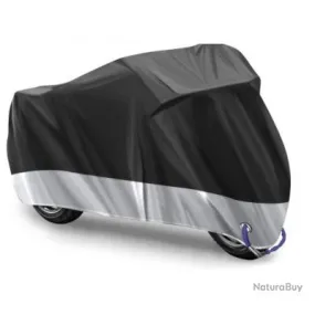 Housse de Protection pour Moto 245x105x125 cm Tissu Oxford 210D Imperméable Livraison Gratuite