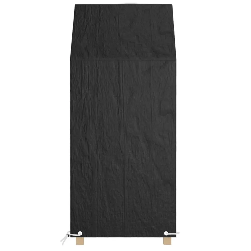 Housses de chaise de jardin 2 pcs 8 œillets 65x65x110/150 cm pe