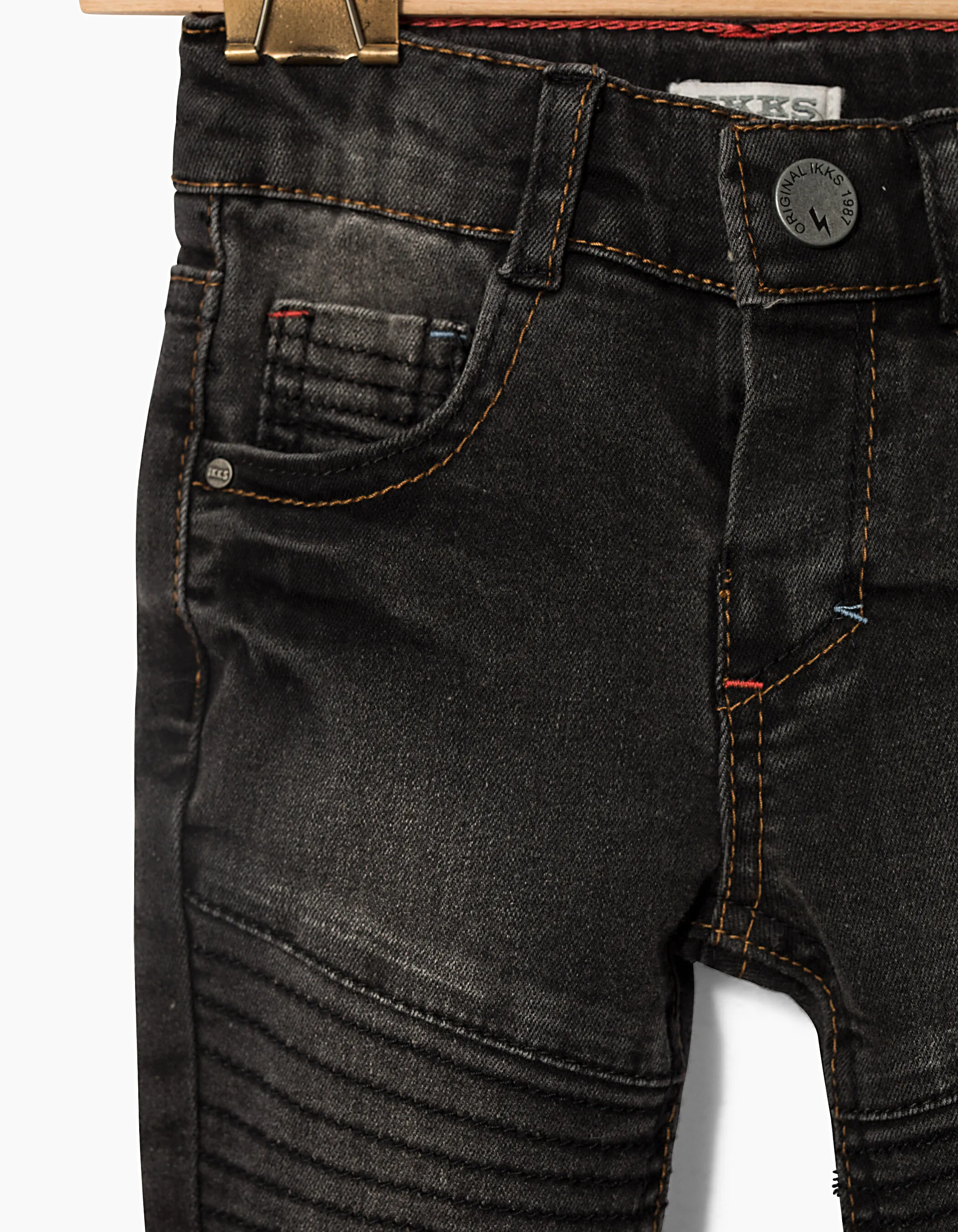 Jean noir confort esprit motard bébé garçon