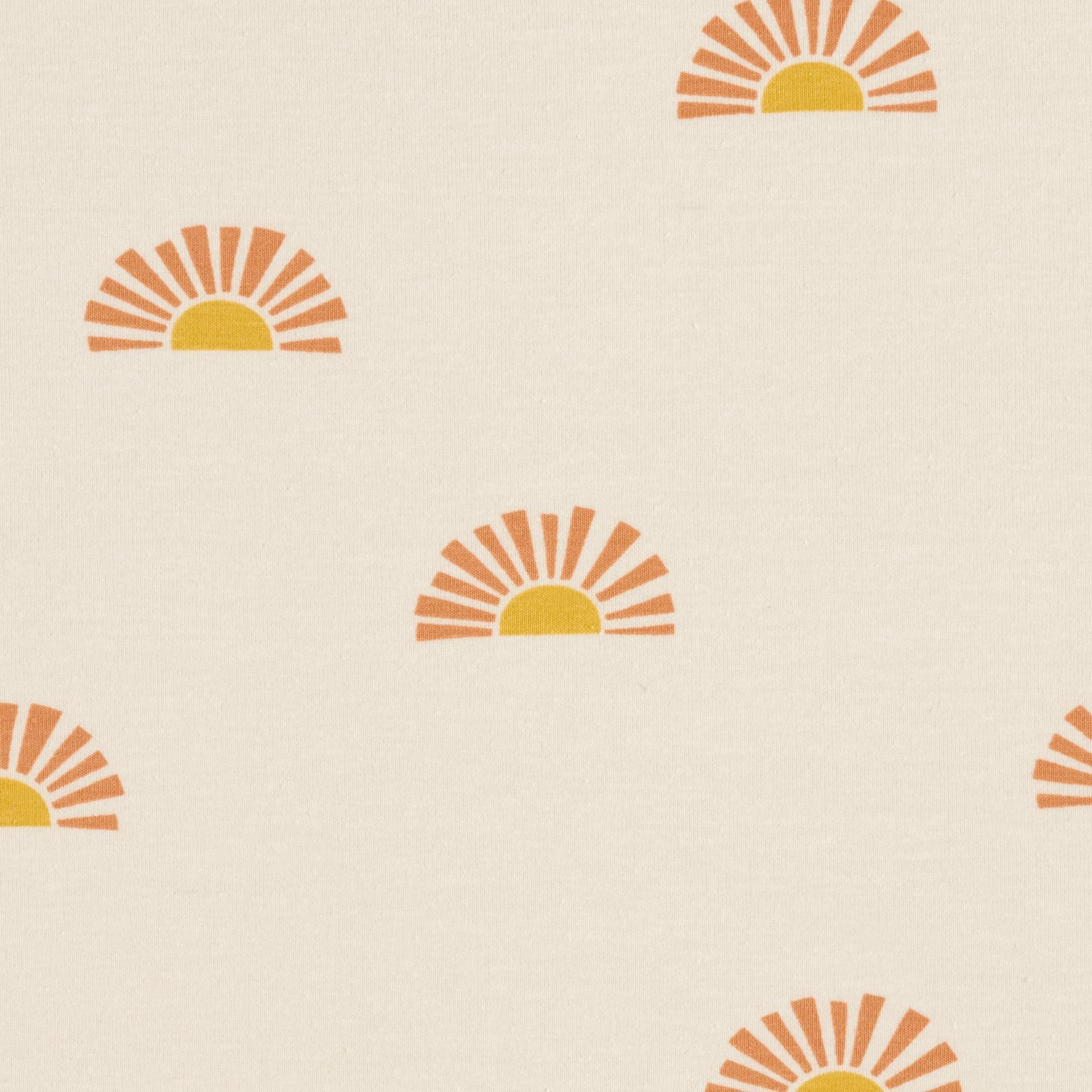 Jersey coton Lever du soleil Impression numérique – crème