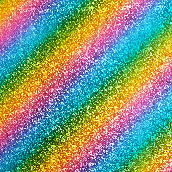 Jersey métallisé scintillant arc-en-ciel coloré