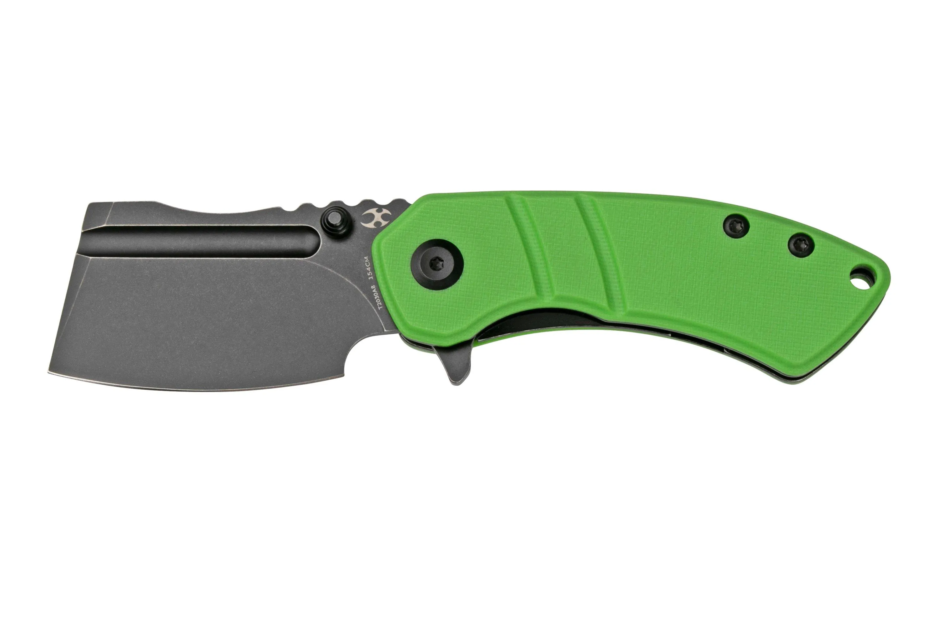 Kansept Korvid M T2030A8 Black, Green G10, couteau de poche, Justin Koch design