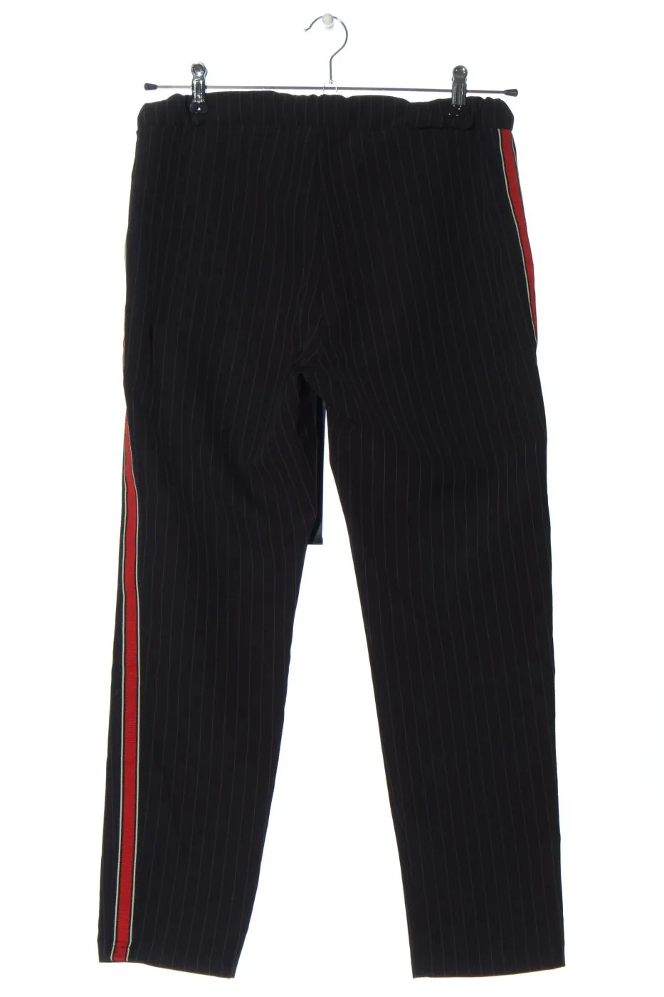 Liebesglück Pantalon en jersey noir motif rayé style décontracté