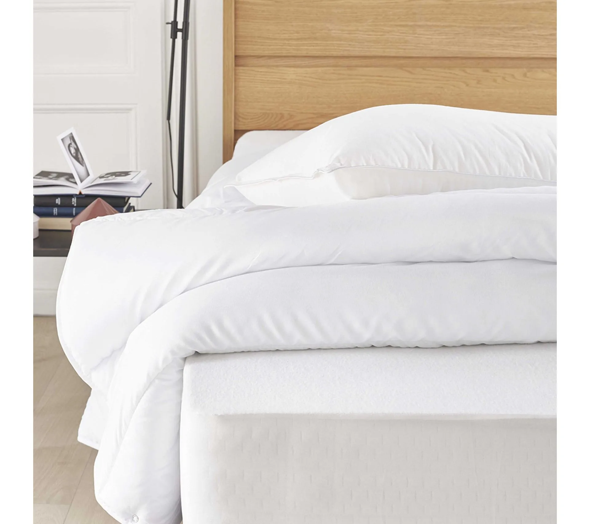 Lot De 2 - Protège Matelas 90x190 Cm - Alèse Imperméable Et Anti Acariens - Molleton 100% Coton