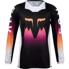 Maillot Enfant Fox 180 Flora Noir Rose - Maillot Cross Enfant