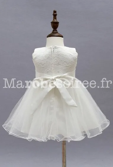 Merveille robe avec roses et une jupe vaporeuse réf: EF9120 en Coton, Dentelle, Tulle