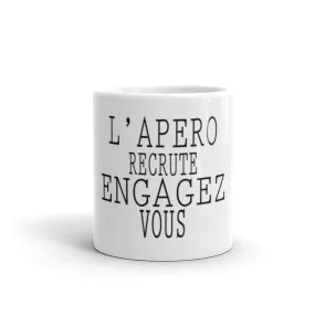 Mug Blanc Brillant Engagez-Vous !