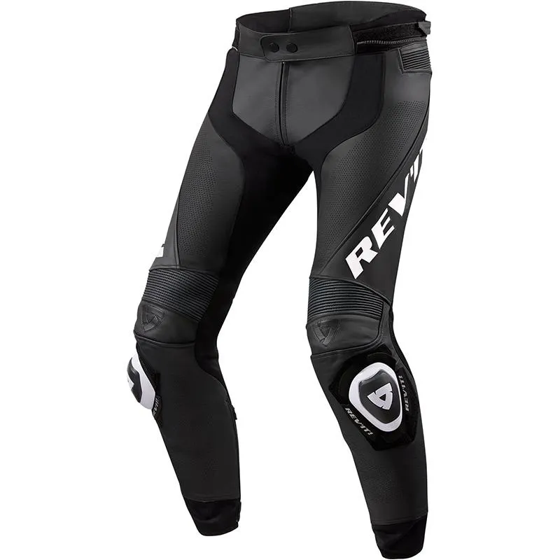 Pantalon Apex court REVIT noir blanc - MAXXESS.FR, Pantalon moto cuir