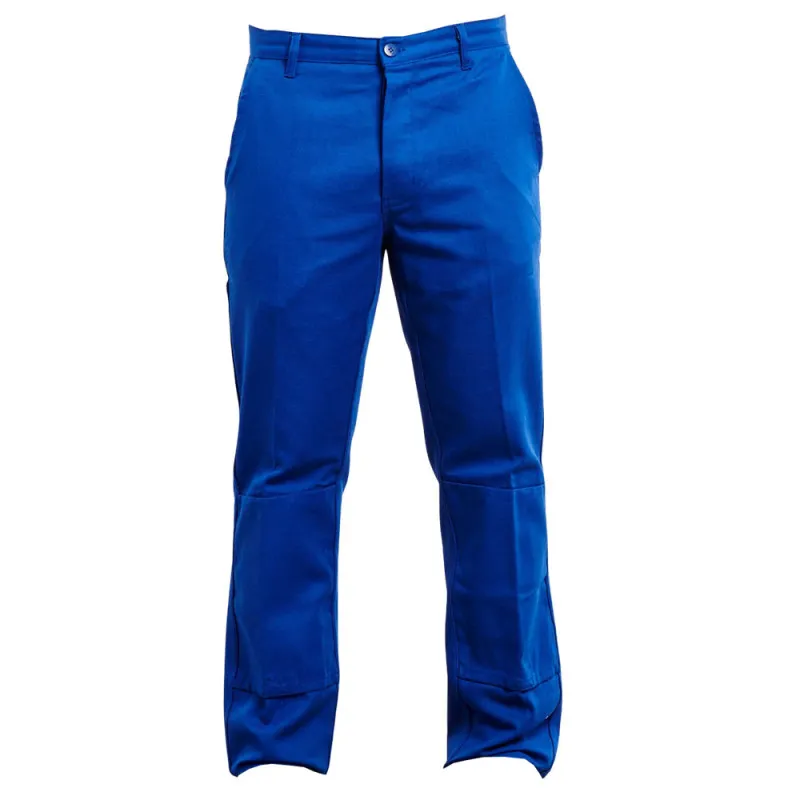 Pantalon bleu de travail avec poches genoux PBV 100% Coton