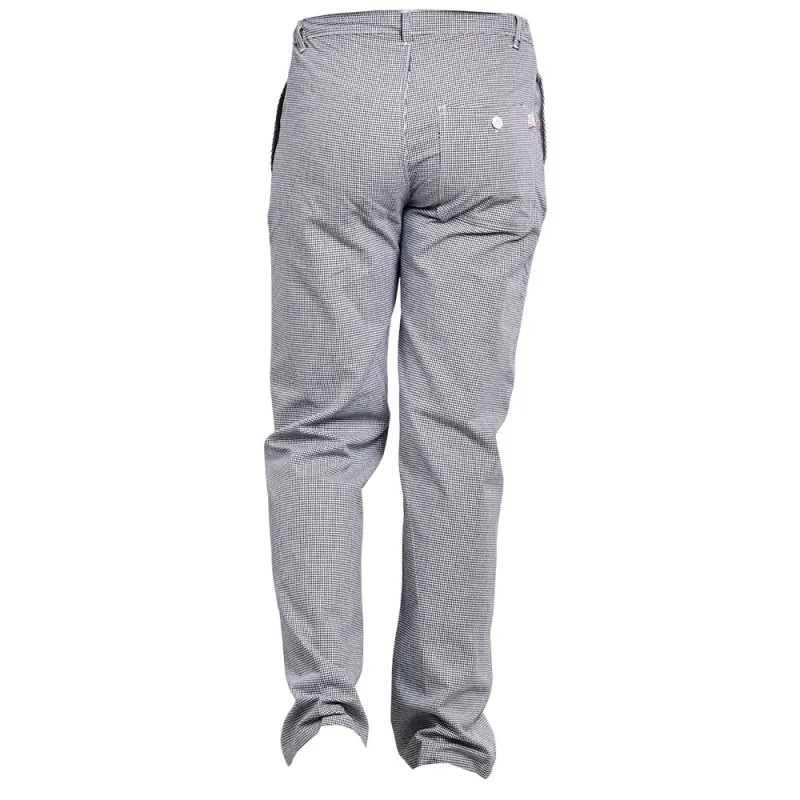 Pantalon cuisine pied de poule en 100% coton PBV 15AE