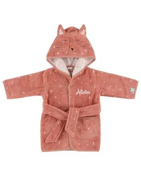 Peignoir de bain Mrs Chat personnalisé