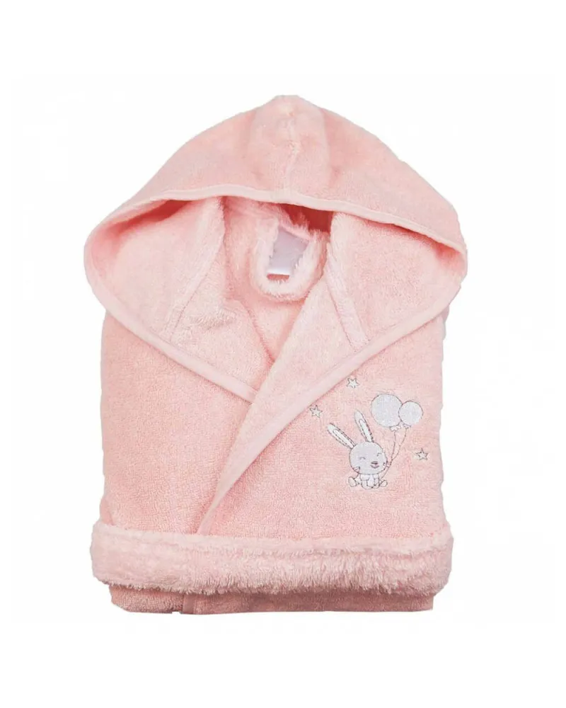 Peignoir de bain poudre - Baby Soft Lapin 4-6ans personnalisé