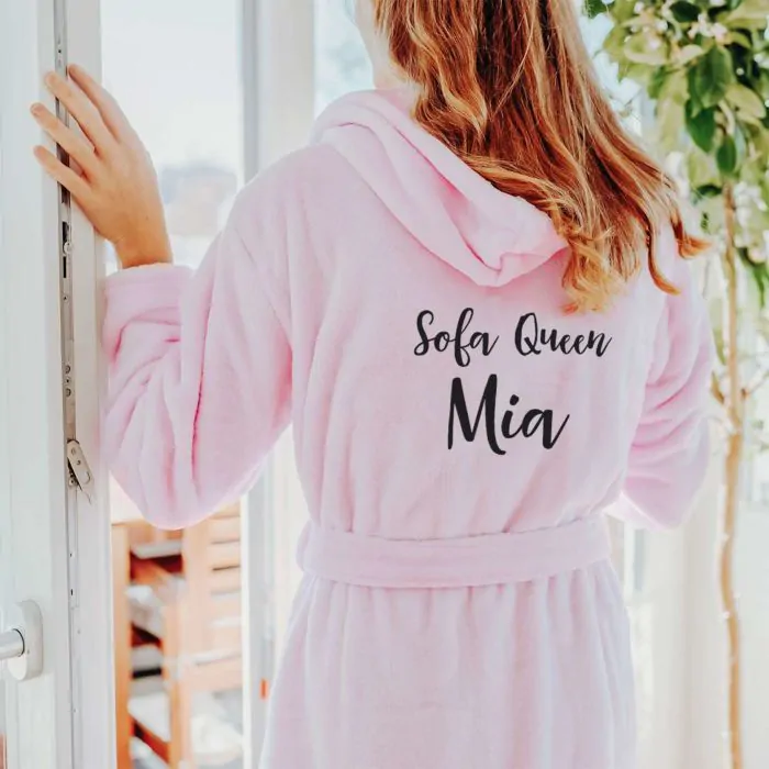 Peignoir personnalisé avec nom