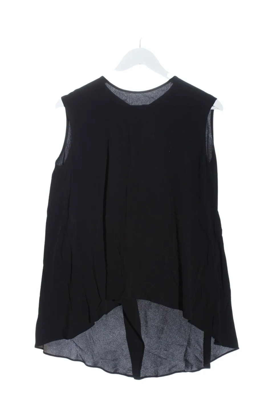 Piú & Piú Blouse sans manche noir style décontracté