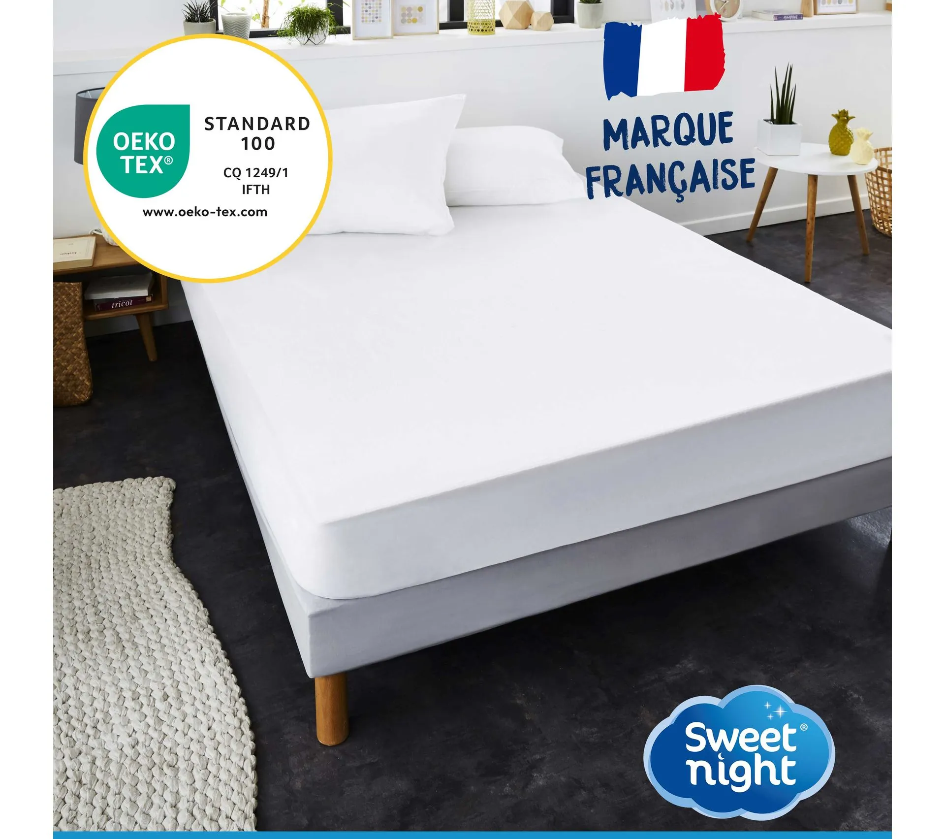 Protège Matelas 2x80x200 Cm - Molleton 100% Coton - Alèse Imperméable Et Anti Acariens - Silencieux