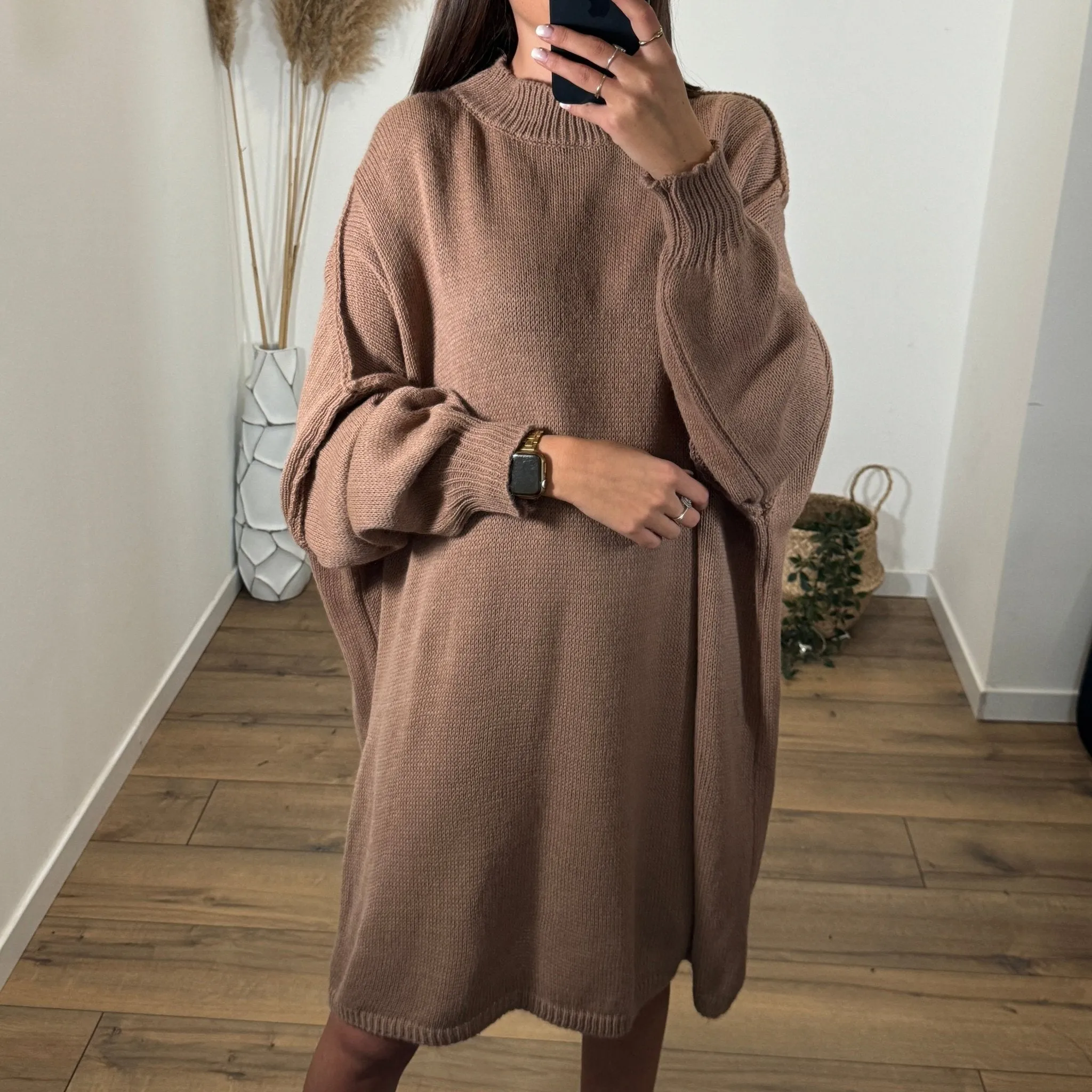 ROBE PULL MARRON SOLENA