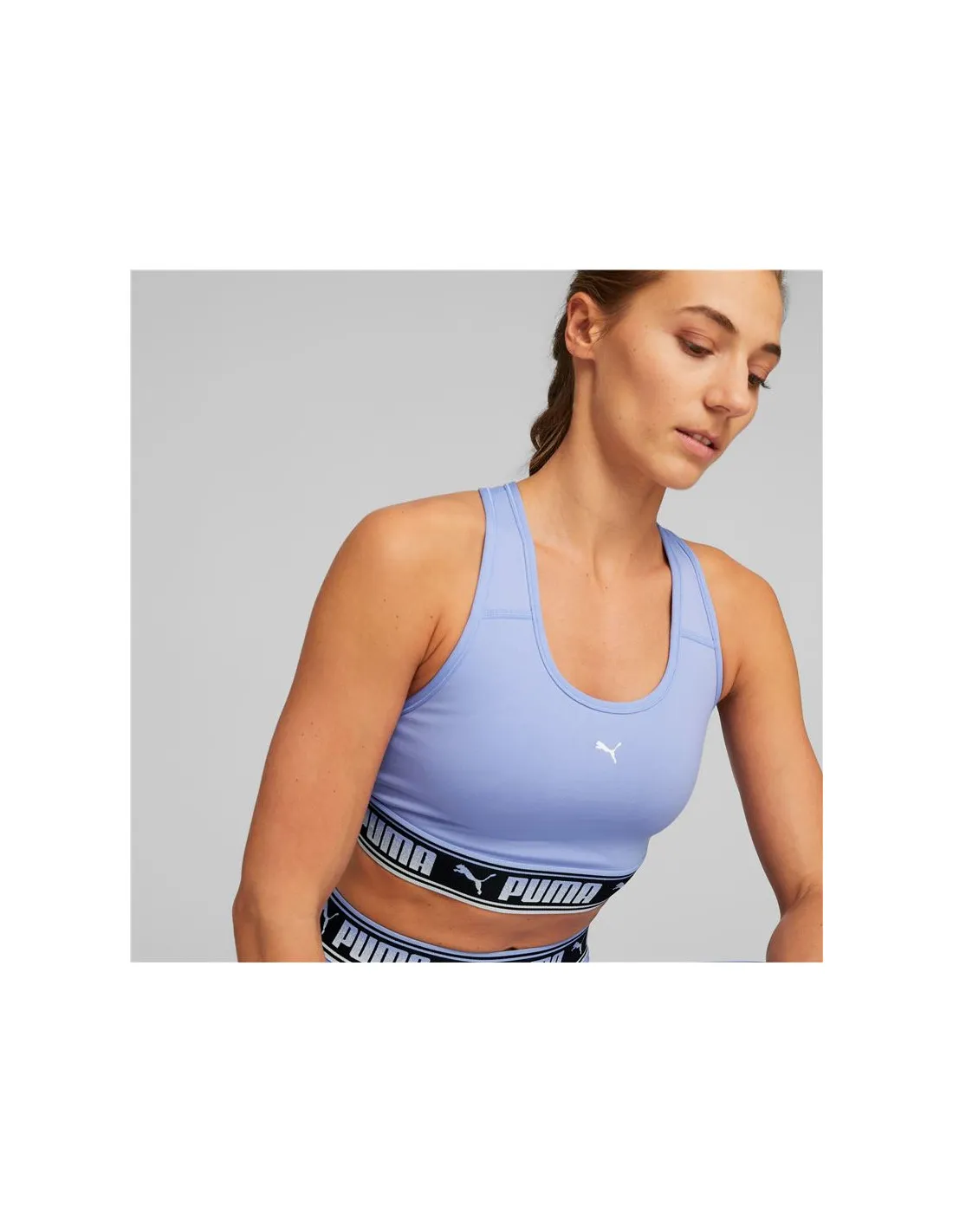 Soutien-gorge de sport Puma Mid Impact Lila Femmes