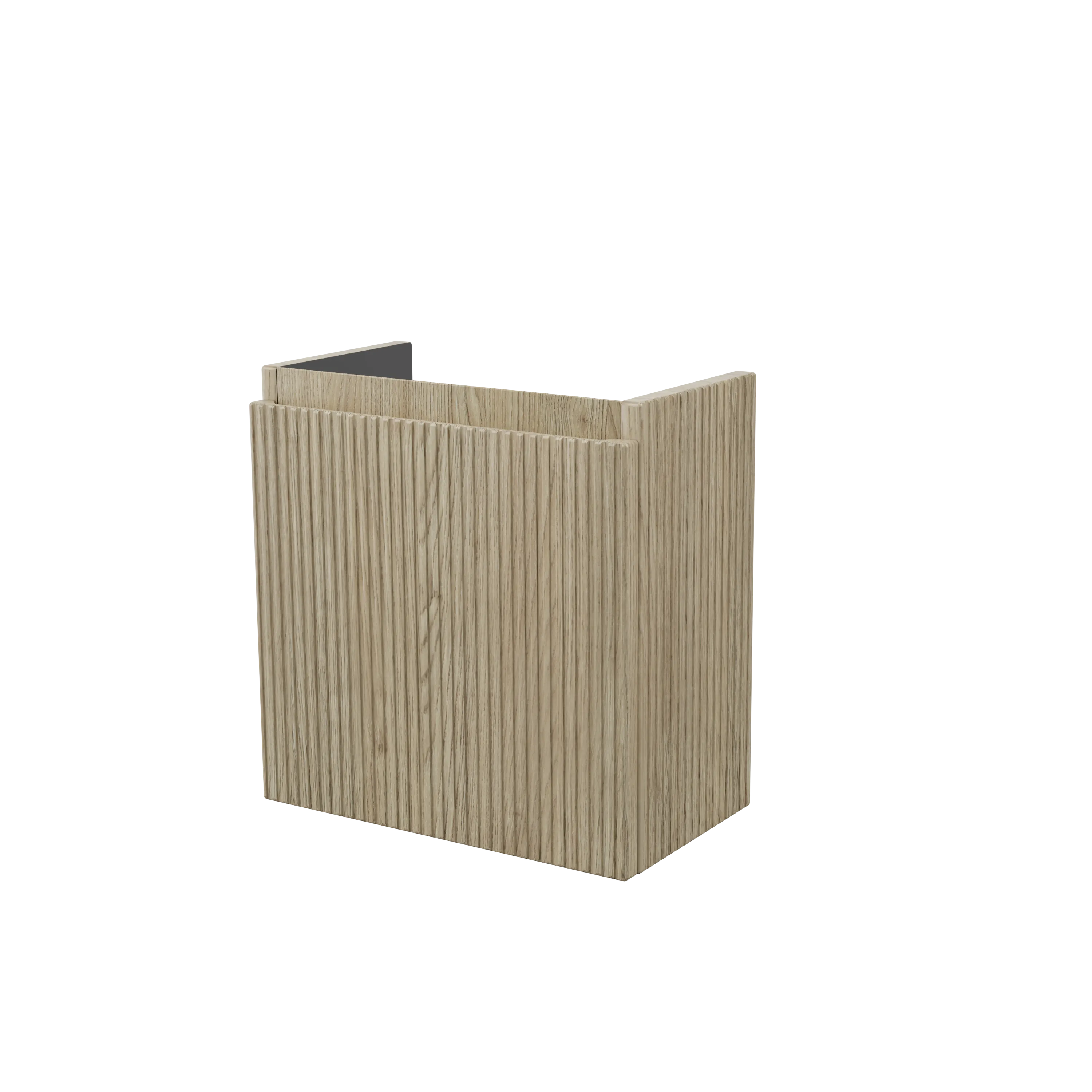 Storke Ribs meuble lave-mains suspendu 40 x 22 cm chêne brut