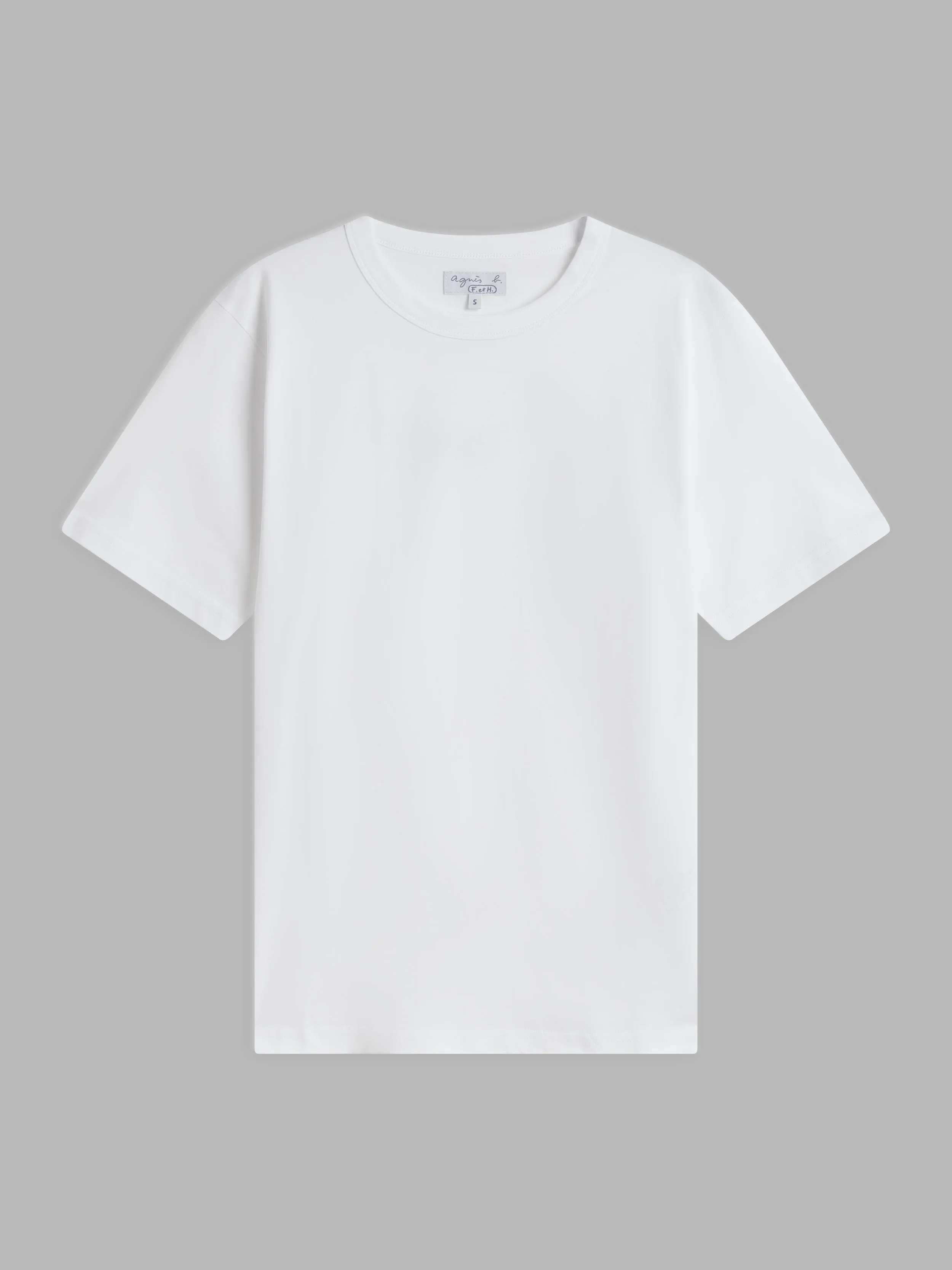 t-shirt Le Mixte "b. cool" en jersey de coton  blanc