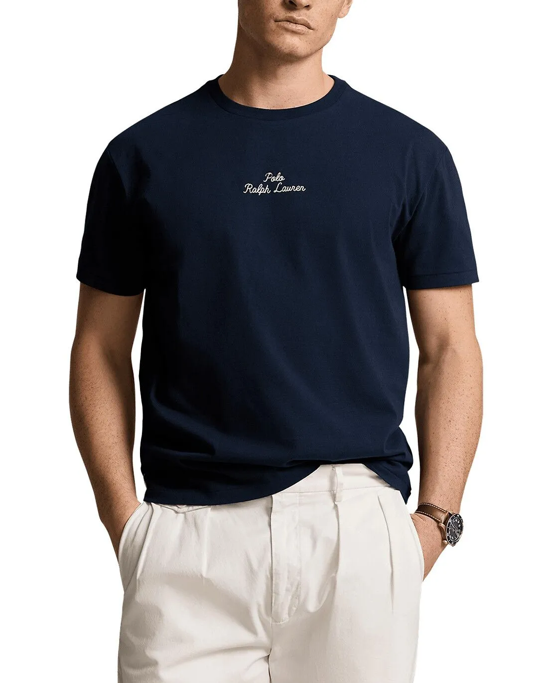 T-shirt à manches courtes en jersey brodé logo