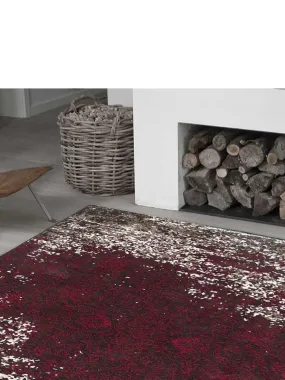 Tapis kilim AURATA en polyester doux et soyeux Fait main Care&Fair - Rose