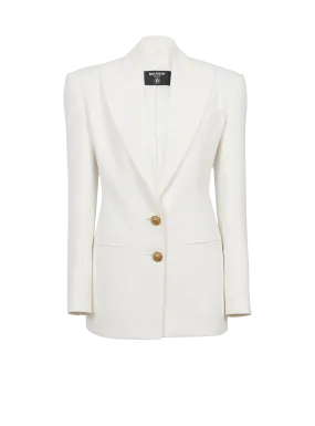 VESTE 2 BOUTONS EN CRêPE - BALMAIN pour FEMME | Printemps