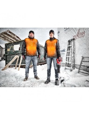 Veste chauffante noir M12HJP-0 MILWAUKEE sans batterie ni chargeur - 49334643