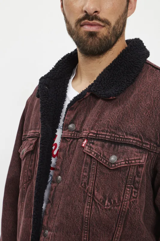 Veste sherpa relaxed fit trucker